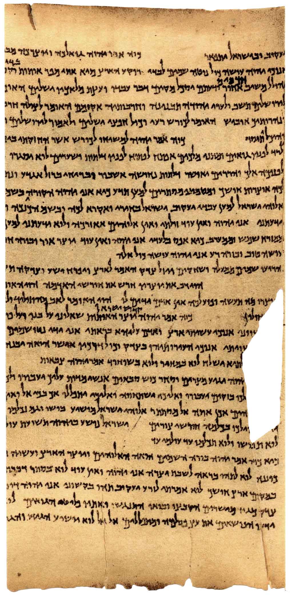 Isaiah Scroll<br>Column 38<br>(Is 63:7-64:12)<br>Parchment paper fragment